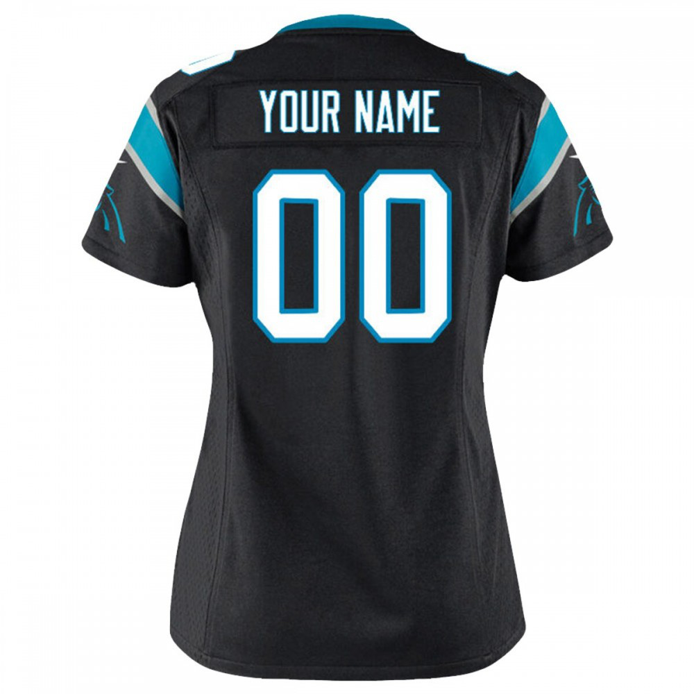 Carolina Panthers Nike Women's Customized Game Jersey - Black-GridironStore